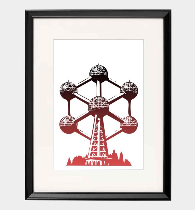 Atomium building Bruksela - obrazek 2